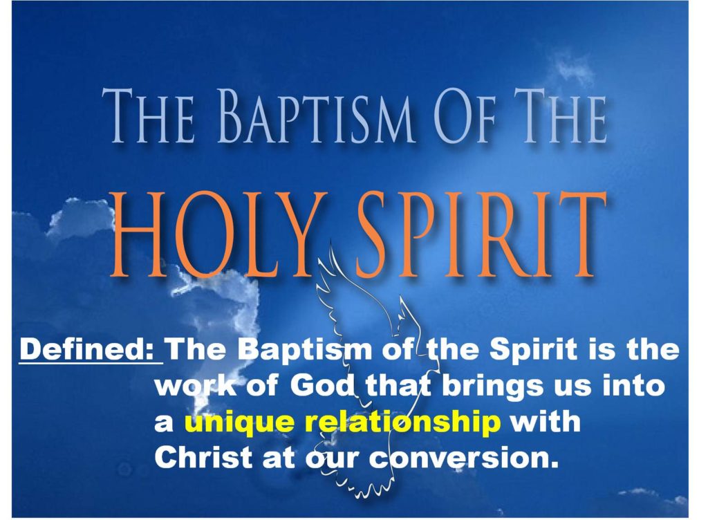 The Importance of the Baptism of the Holy Spirit Millersburg Baptist